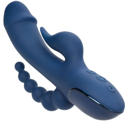 Triple Orgasm Vibrator Blau | Calex