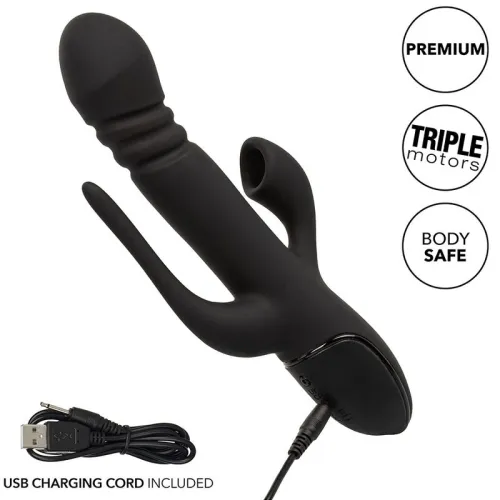 Triple Euphoria Vibrator Schwarz | Calex
