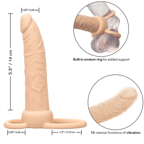 Performance Maxx Wiederaufladbarer Dual Penetrator, Helle Haut | Calex