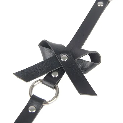 Leather Chain Leg Harness Black – Subblime