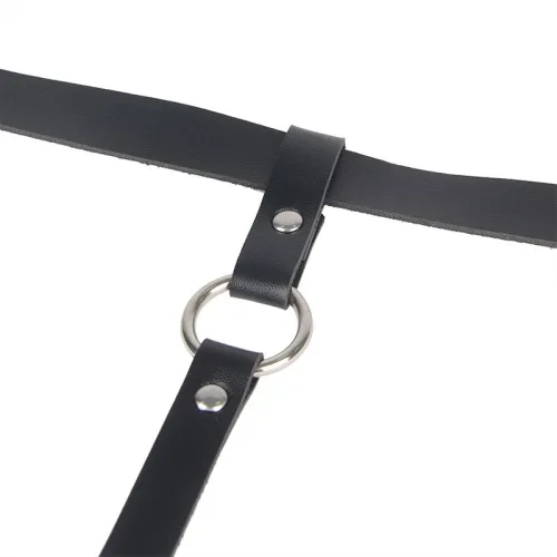 Leather Chain Leg Harness Black – Subblime