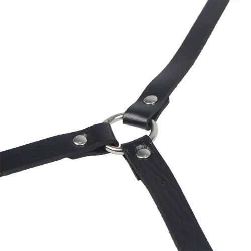 Körperharness Aus Leder Schwarz – Subblime