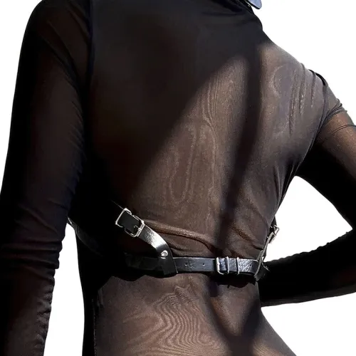 Leder Brustgurt Schwarz Os – Subblime