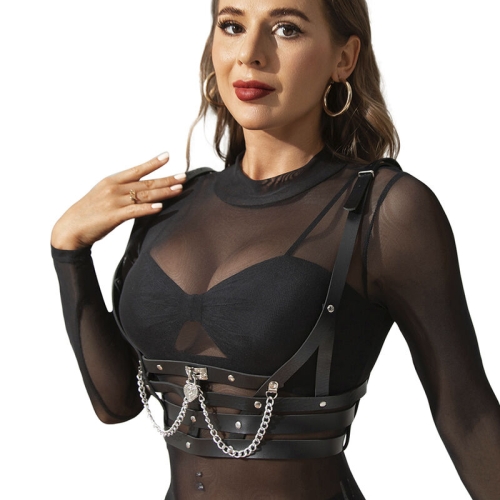 Korsett Harness Mit Kette OneSize | Subblime