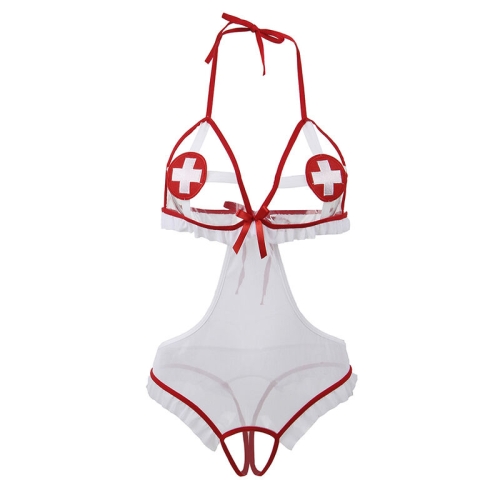 - Sexy Krankenschwesterkostüm Mit Schrittfreiem Ausschnitt S/M | Subblime