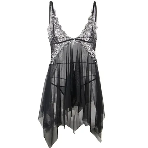 Babydoll Stoff Tüll Brust Spitze S/M – Subblime