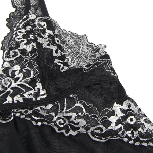 Babydoll Stoff Tüll Brust Spitze S/M – Subblime