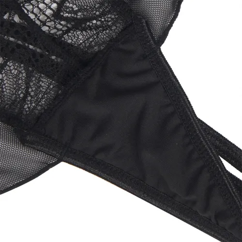 Teddy Neckholder Bareback Lace Black L/XL – Subblime