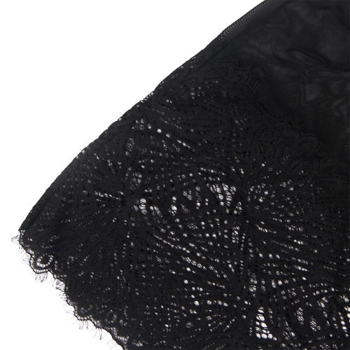 Babydoll Mit Verstellbaren Spitzenträgern Schwarz S/M | Subblime