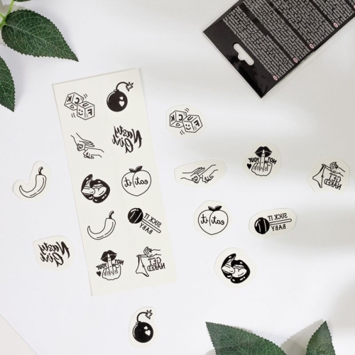 Set Mit 10 Temporären Tattoos Aus Der Spicy Collection | Secret Play