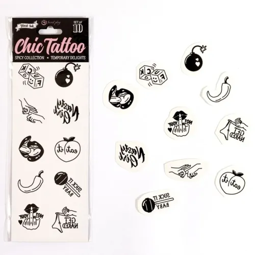 10 Temporary Tattoos From The Spicy Collection – Secret Play