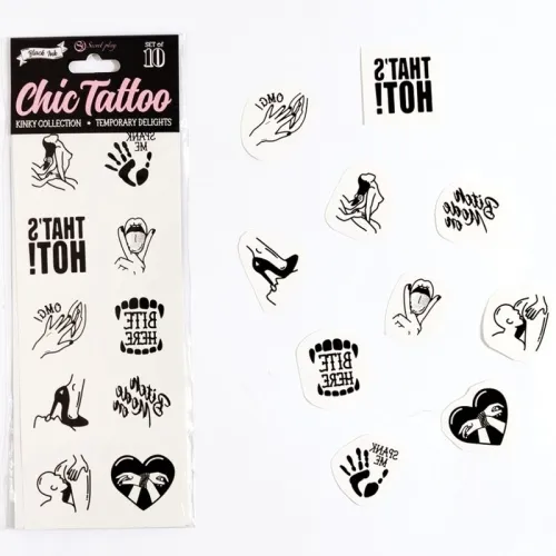 10 Temporäre Tattoos Der Kinky Collection – Secret Play
