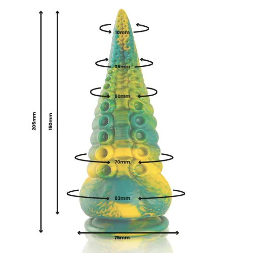 Cetus Green Tentacle Dildo Plussize – Epic