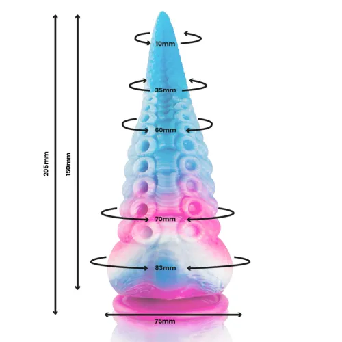 Scylla Blue Tentacle Dildo Plussize – Epic