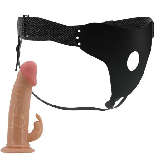 Mavis Harness Universal Slip Mit Dildo 19cm Natur – Pretty Love