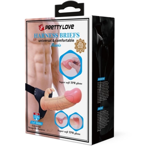 Mavis Harness Universal Slip Mit Dildo 19cm Natur | Pretty Love