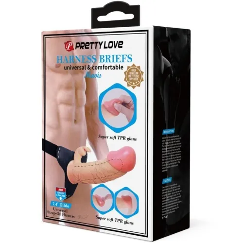 Mavis Harness Universal Slip Mit Dildo 19cm Natur – Pretty Love