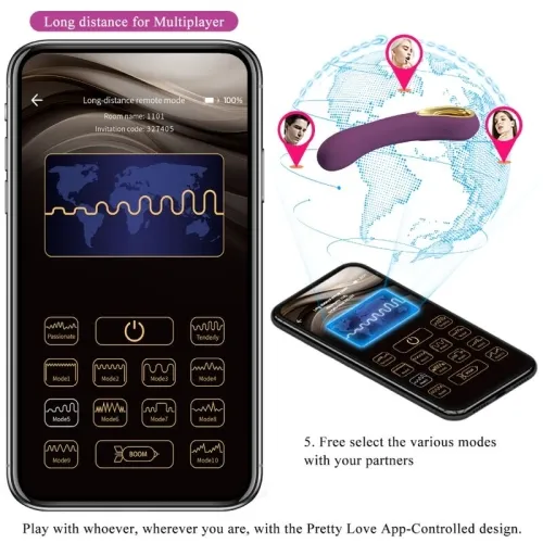 Ethan Rechargeable Vibrator Purple | Pretty Love