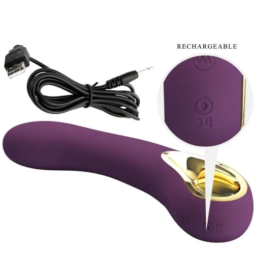 Ethan Rechargeable Vibrator Purple | Pretty Love