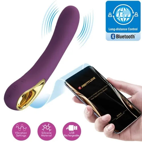 Ethan Rechargeable Vibrator Purple | Pretty Love