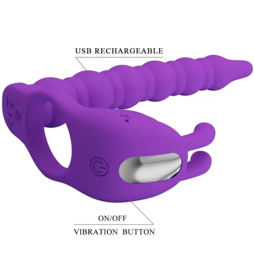 Blackney Penisringe Mit Vibrator-Plug – Pretty Love
