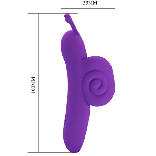 Snail Leistungsstarker Fingerstimulator Lila | Pretty Love