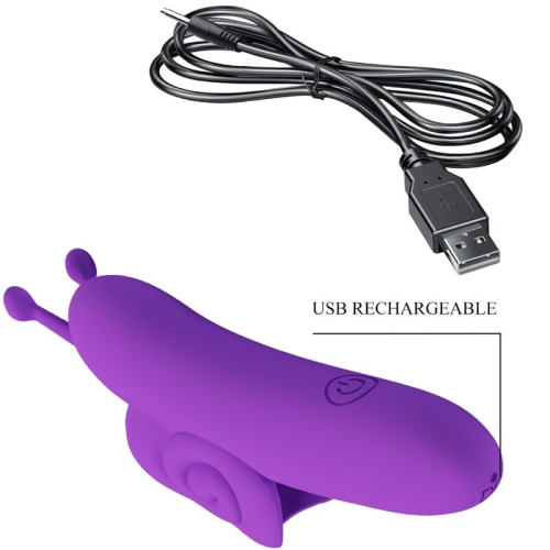 Snail Leistungsstarker Fingerstimulator Lila | Pretty Love