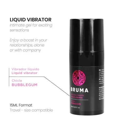 Flüssiger Vibrator Ultra Sliding Bubblegum 15ml – Bruma