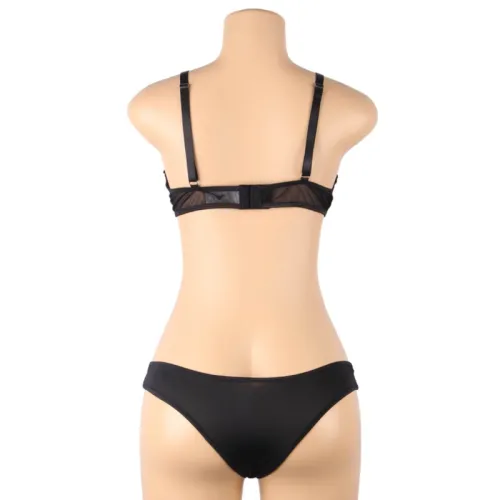 2-piece set consisting of a transparent bra and S/M shoes – Subblime