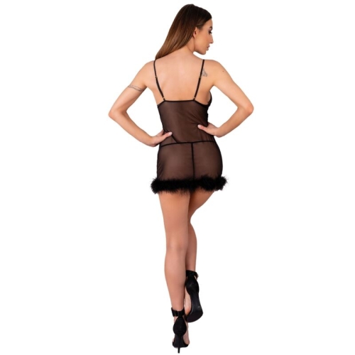 Zerunam Set Babydoll + Schwarzer Tanga | Livco Corsetti Fashion