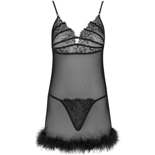 Zerunam Set Babydoll + Schwarzer Tanga | Livco Corsetti Fashion