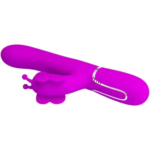 Rabbitvibrator 4 In 1 Schmetterling Fuchsia | Pretty Love