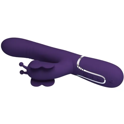 Kaninchenvibrator 4 In 1 Schmetterling Lila | Pretty Love