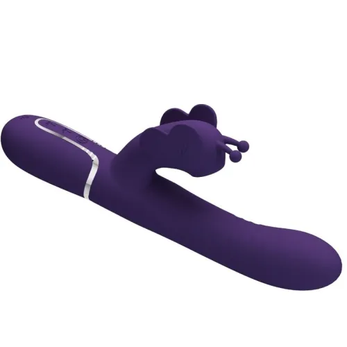 Kaninchenvibrator 4 In 1 Schmetterling Lila | Pretty Love