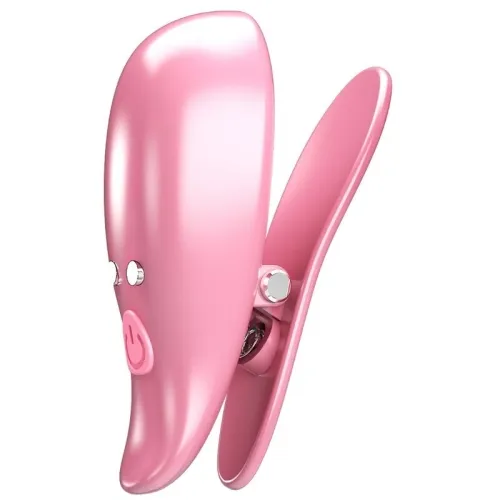 Leaf Vibrierende Nippelklemmen Rosa – Pretty Love