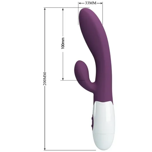 Alvis Rabbit Vibrator Purple | Pretty Love