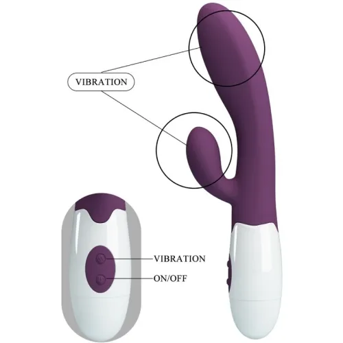 Alvis Rabbit Vibrator Purple | Pretty Love