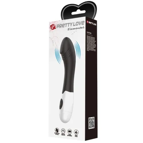 Elemental G-Spot Vibrator 30 Modes Black | Pretty Love