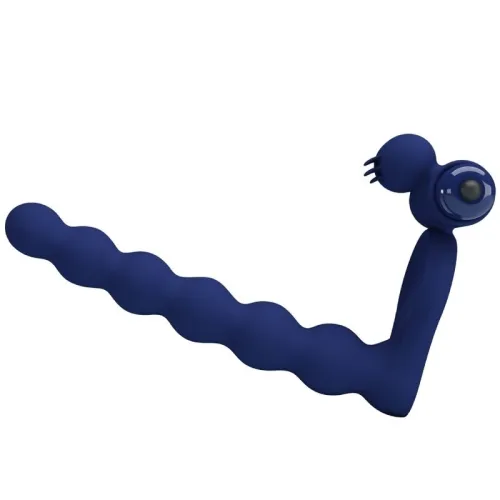 Ajmal Vibrating Ring with Plug, Blue – Pretty Love