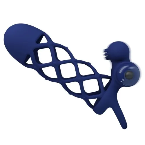 Giann Vibratorring Mit Silikonhülle Blau – Pretty Love