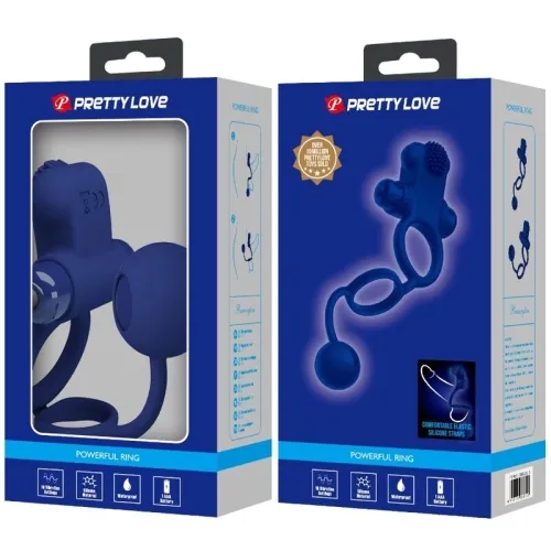 Remington Doppelvibrationsring Mit Stecker Blau – Pretty Love