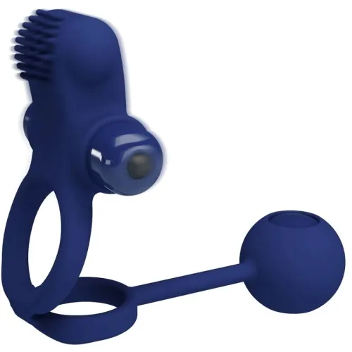 Remington Doppelvibrationsring Mit Stecker Blau – Pretty Love