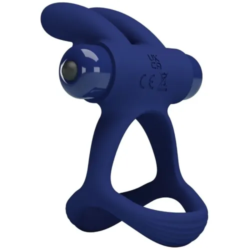 Francisco Double Vibrating Ring Rabbit Blue – Pretty Love