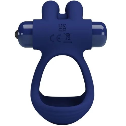 Francisco Double Vibrating Ring Rabbit Blue – Pretty Love