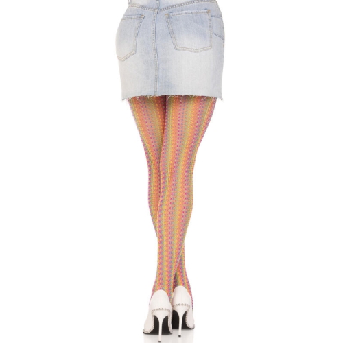 Mehrfarbige Häkelstrümpfe | Leg Avenue