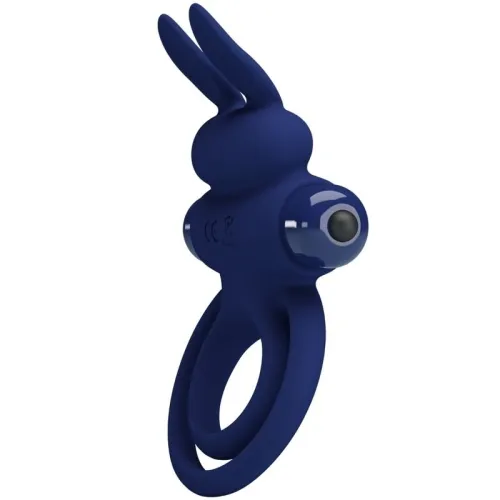 Darey Double Vibrating Ring Rabbit Blue – Pretty Love