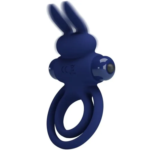 Darey Double Vibrating Ring Rabbit Blue – Pretty Love