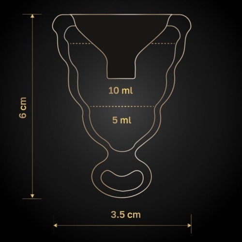 Gcup Schwarze Menstruationstasse | G-Vibe