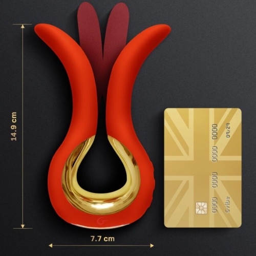 Maxi Vibrator Mit Zwei Flexiblen Spitzen Koralle | G-Vibe