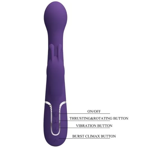 Dejon Rabbitvibrator 3 In 1 Lila | Pretty Love